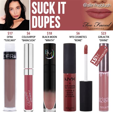 Find lipstick dupes